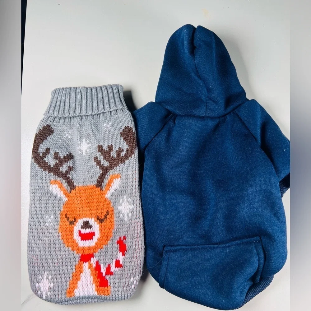 Pets hoodie and sweater bundle size S